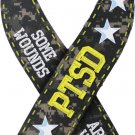 Support Our Troops PTSD (Some Wounds are Not Visible) - 4" x 8" Ribbon Magnet