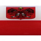 Poland Long Domed Sticker (Eagle)