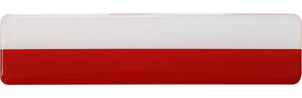 Poland Long Domed Sticker (Plain)