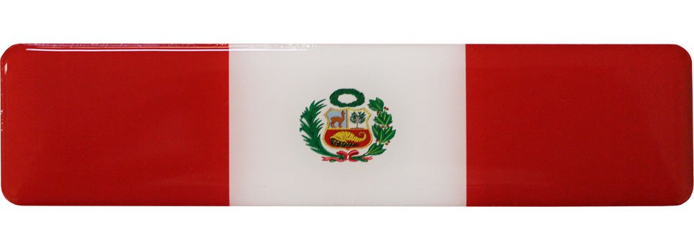 Peru Long Domed Sticker