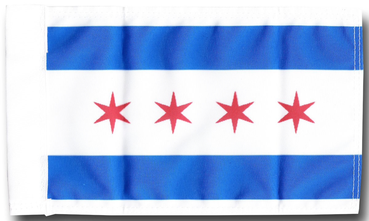 Chicago 5.75" x 8" Motorcycle Flag