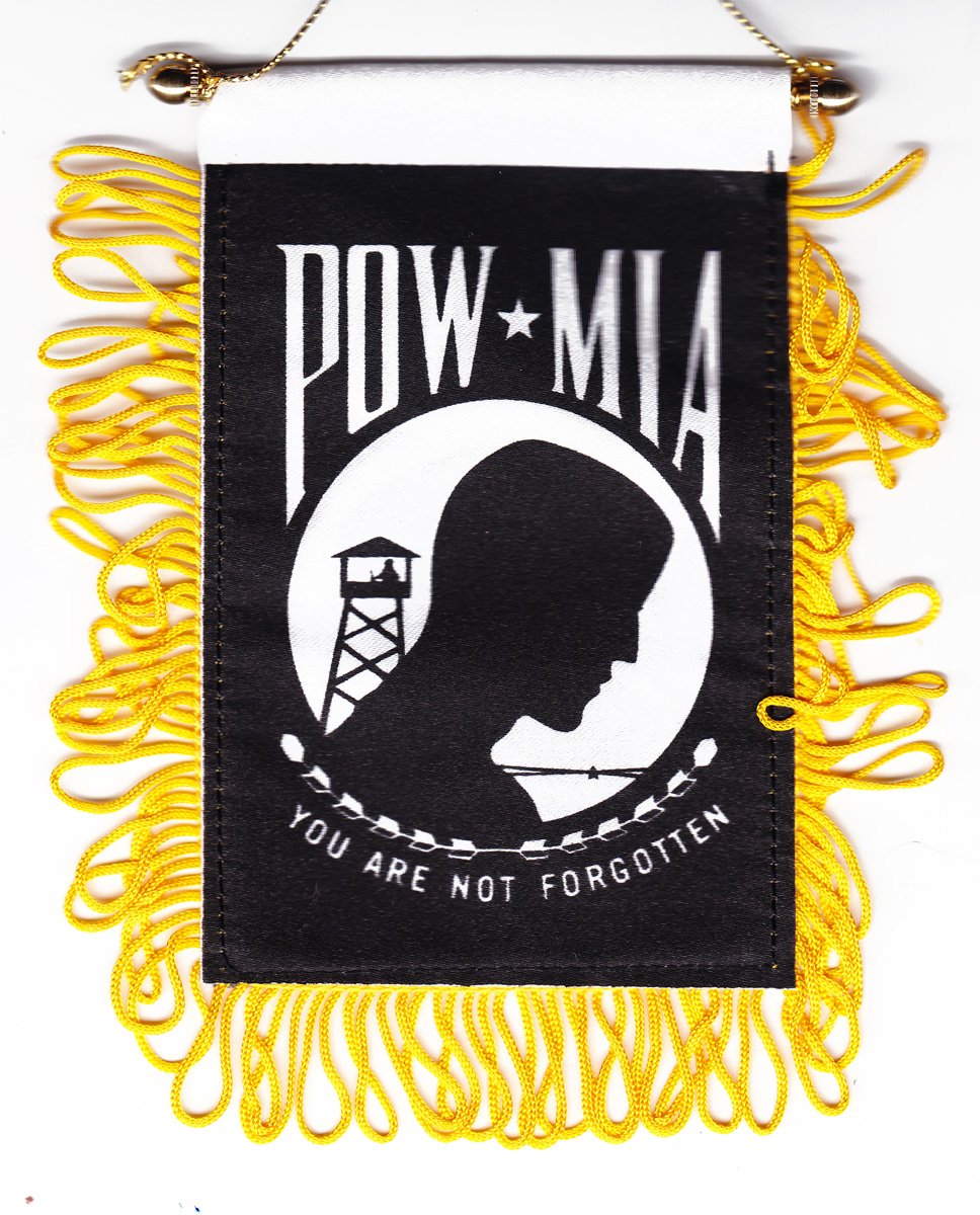 POW-MIA Window Hanging Flag