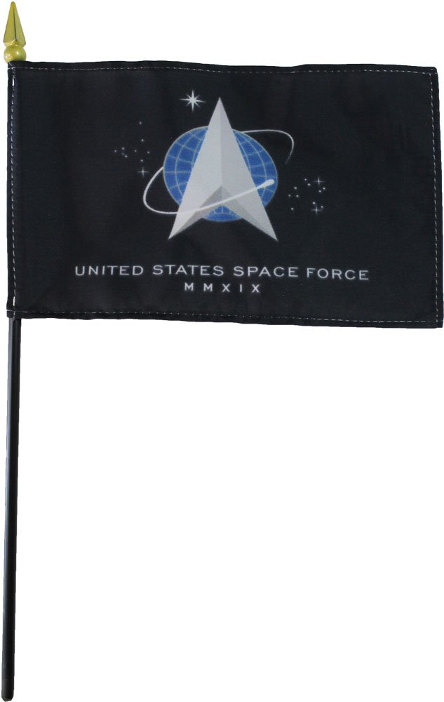 Space Force - 4" x 6" Stick Flag