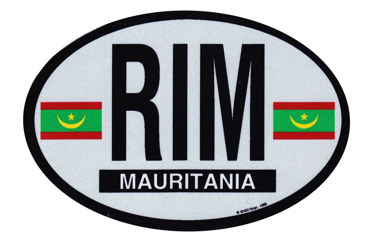 Mauritania (2017) Oval Decal