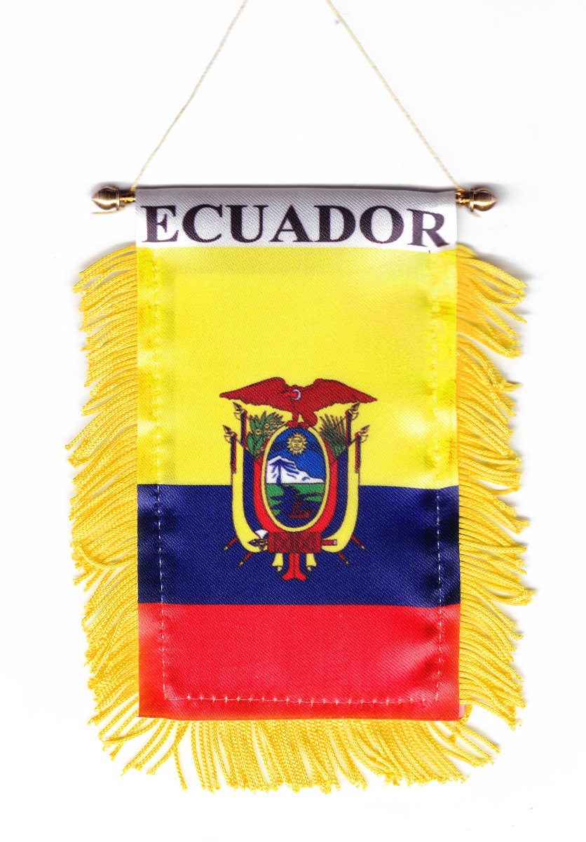 Ecuador Window Hanging Flag