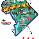 Washington, DC (District of Columbia) State Map Die Cut Sticker