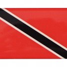 Trinidad and Tobago Rectangular Domed Sticker