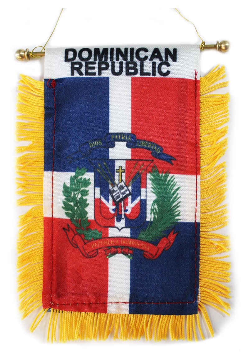 Dominican Republic Window Hanging Flag 7054