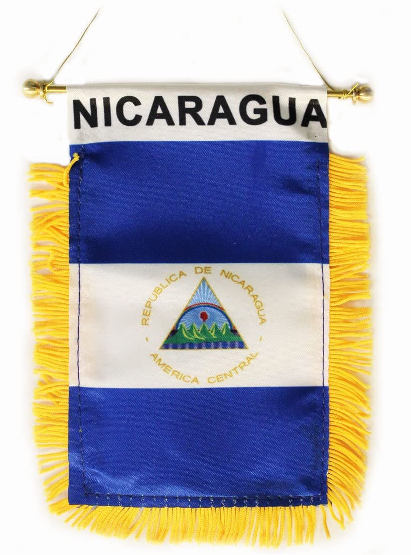 Nicaragua Window Hanging Flag