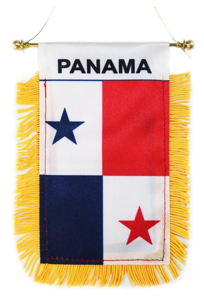 Panama Window Hanging Flag