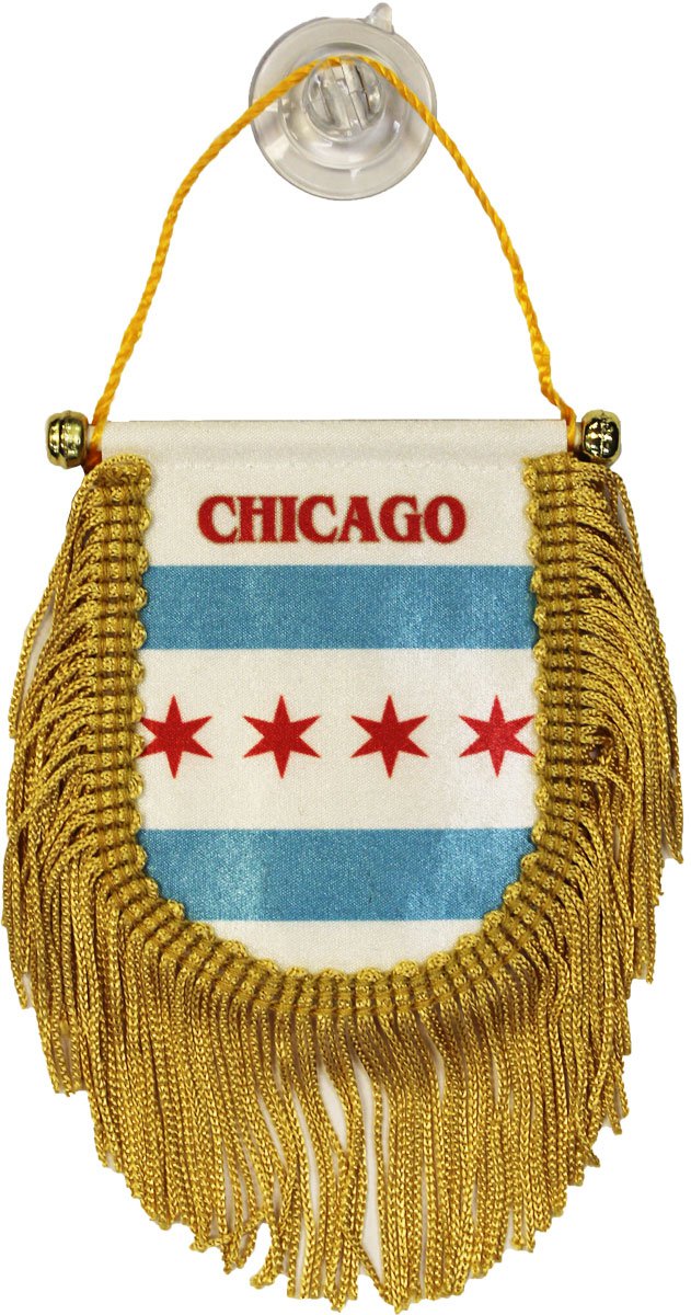 Chicago Window Hanging Flag (Shield)