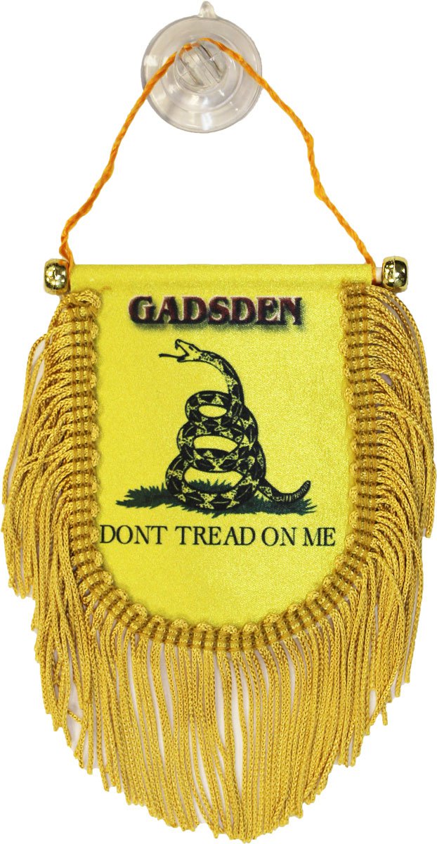 Gadsden (Dont Tread on Me) Window Hanging Flag (Shield)