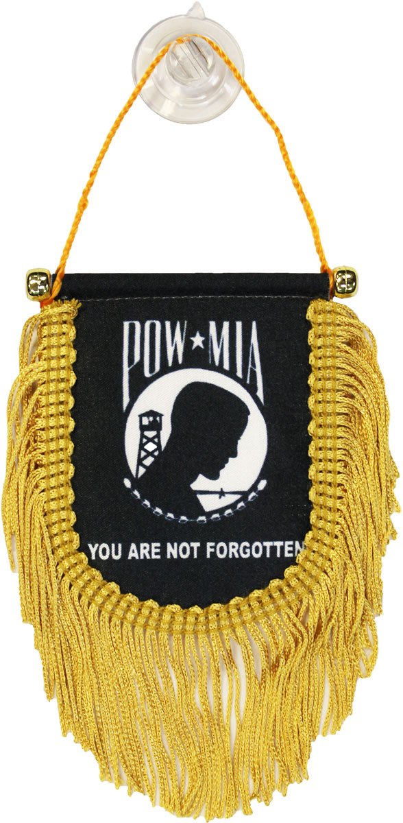 POW MIA Window Hanging Flag (Shield)