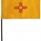 New Mexico - 4"X6" Stick Flag New Mexico - 4"X6" Stick Flag