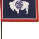 Wyoming - 4"X6" Stick Flag