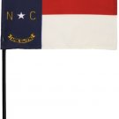 North Carolina - 4"X6" Stick Flag