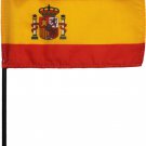 Spain - 4"X6" Stick Flag