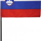 Slovenia - 4"X6" Stick Flag