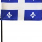 Quebec - 4"X6" Stick Flag