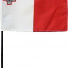 Malta - 4"X6" Stick Flag