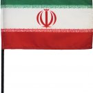 Iran - 4"X6" Stick Flag
