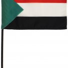 Sudan - 4"X6" Stick Flag
