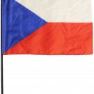 Czech Republic - 8"X12" Stick Flag