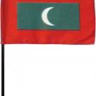 Maldives - 4"X6" Stick Flag