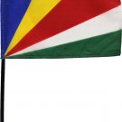 Seychelles - 4"X6" Stick Flag