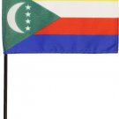 Comoros - 4"X6" Stick Flag