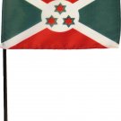 Burundi - 4"X6" Stick Flag