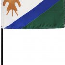Lesotho (1987-2006) - 4"X6" Stick Flag