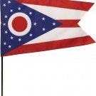 Ohio - 8"X12" Stick Flag