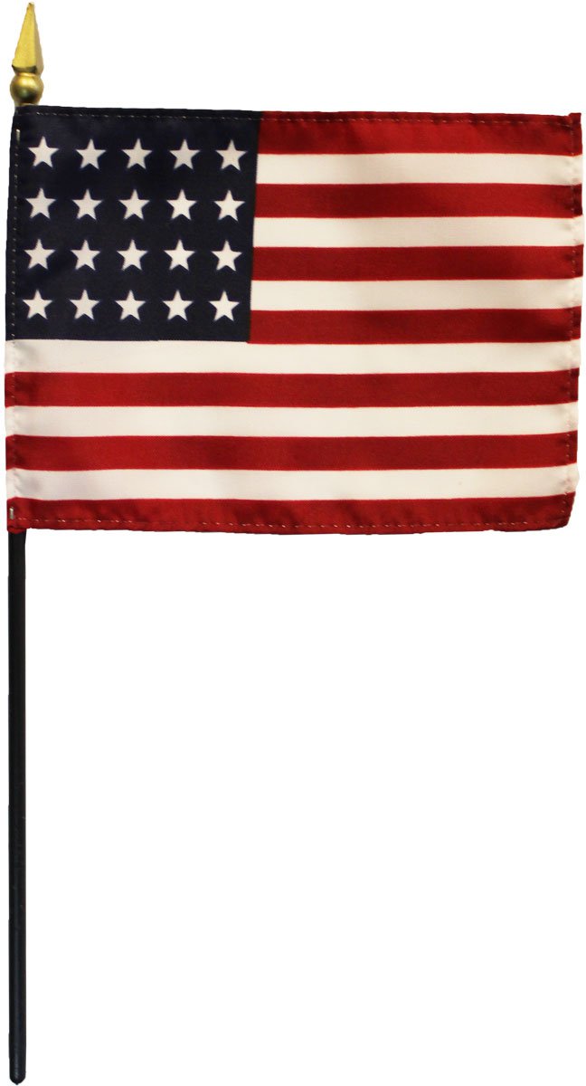 USA (20-Stars) - 4"X6" Stick Flag
