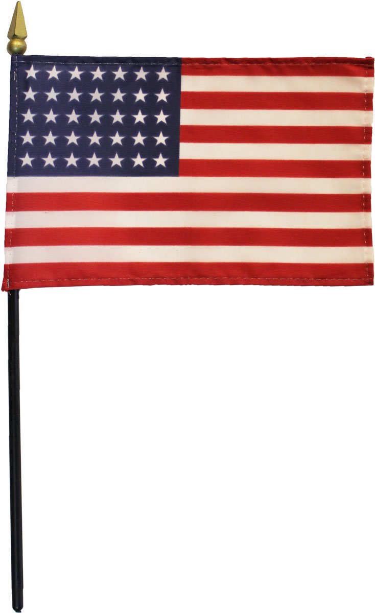 USA (35-Stars)  - 4"X6" Stick Flag