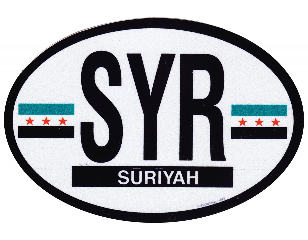Syria Independence (2024) Oval Decal