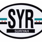 Syria Independence (2024) Oval Decal