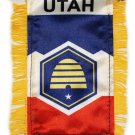 Utah (Beehive) Window Hanging Flag