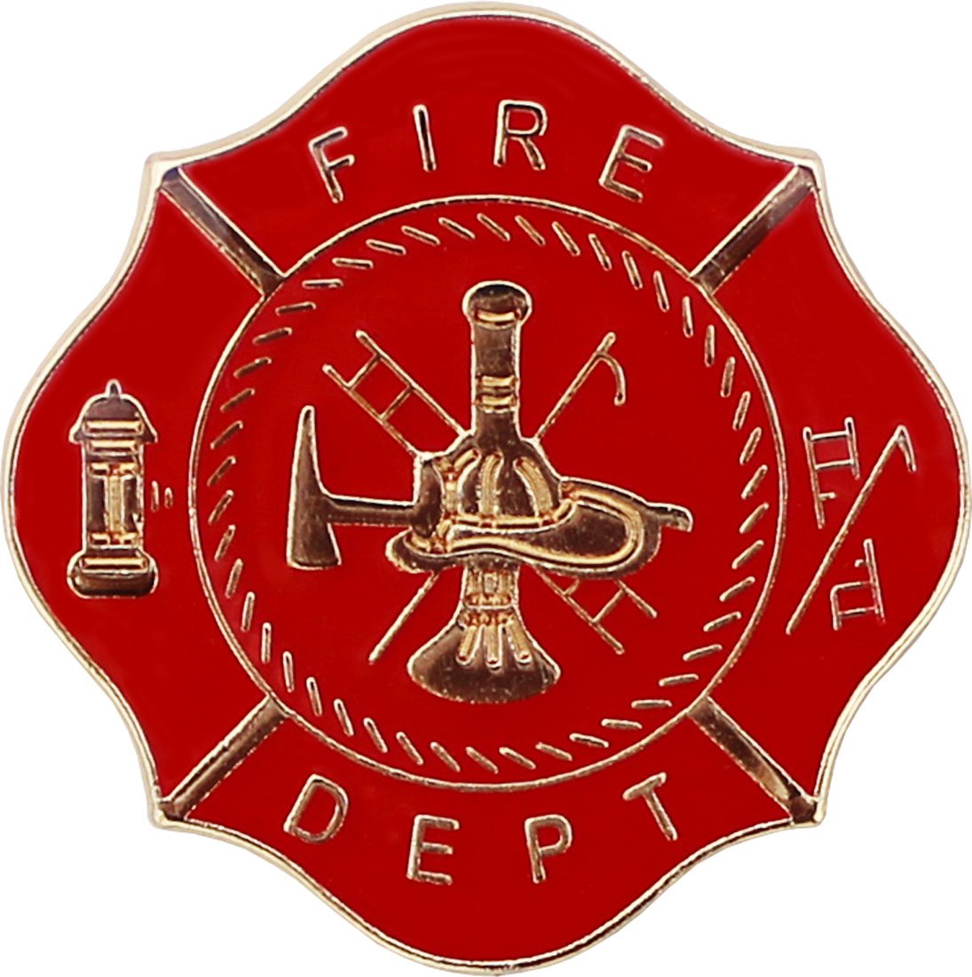 Fire Department Lapel Pin (Red)