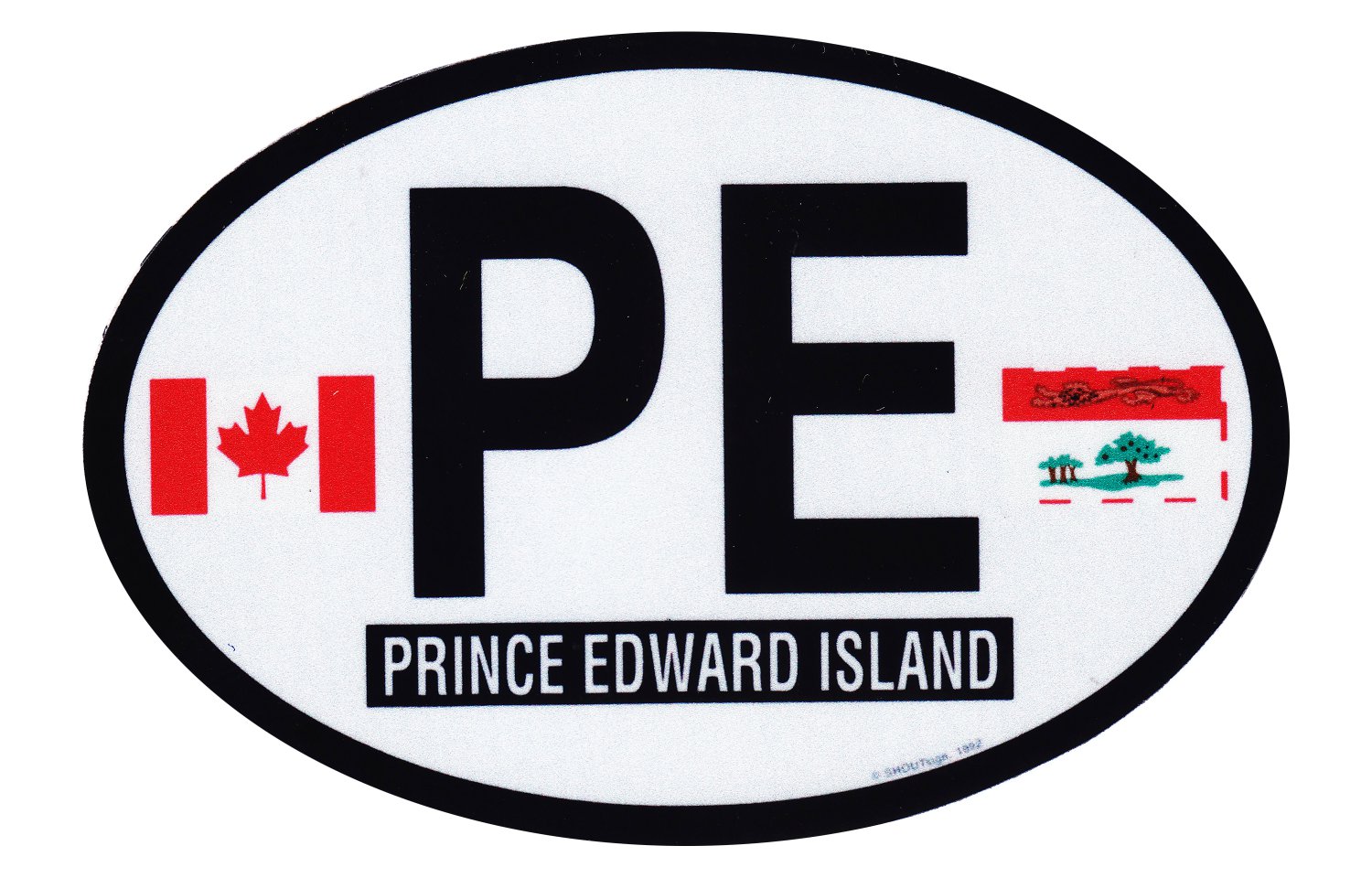 Prince Edward Island Oval decal