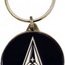 Navy Metal Keyring