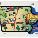 Iowa State Map Die Cut Sticker