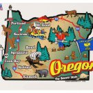 Oregon State Map Die Cut Sticker