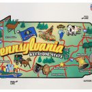 Pennsylvania State Map Die Cut Sticker