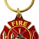 Fire Department Metal Keyring