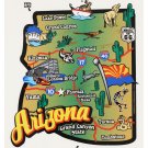 Arizona State Map Die Cut Sticker
