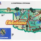Oklahoma State Map Die Cut Sticker