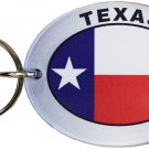 Texas Flag Oval Acrylic Keyring