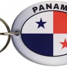 Panama Flag Oval Acrylic Keyring