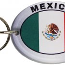 Mexico Flag Oval Acrylic Keyring